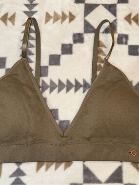 DANSKIN Olive Triangle Bralette - Women Intimates & Sleepwear